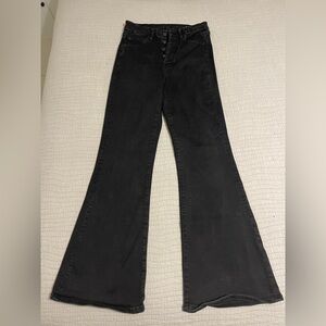 American Eagle Outfitters Black Wide Leg Jeans